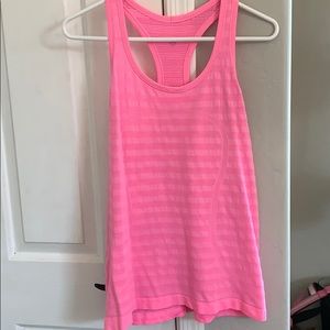 LULULEMON Hot pink swiftly tank